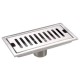 20x10CM Removable Grate SUS304 Stainless Steel Anti-odor Rectangle Linear Long Shower Floor Drain